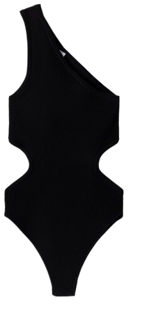 Asymmetric bodysuit with cut-out detail - New - Women | Bershka
