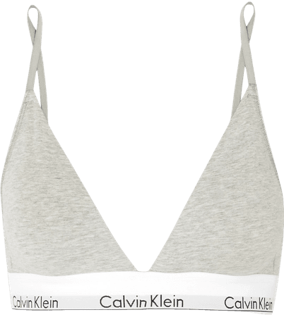 Calvin Klein Underwear | Stretch cotton and modal-blend jersey soft-cup triangle bra | NET-A-PORTER.COM