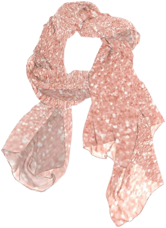 CHIFIGNO Rose Gold Pink Glitter Long Scarf Shawl Wrap for Women Silk Like Scarves Lightweight Beach Sarong Wrap : Everything Else