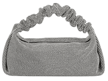 Alexander Wang Mini Scrunchie Mesh Rhinestone Top Handle Bag | SaksFifthAvenue