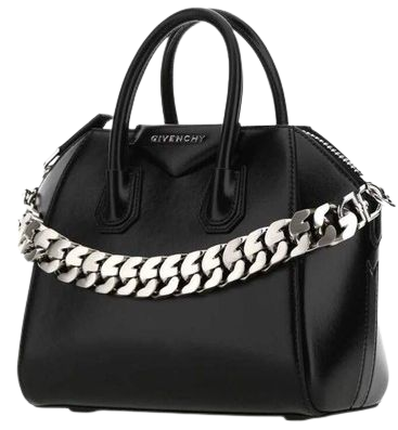 *clipped by @luci-her* Givenchy Bag Antigona Chain Mini Black Calfskin Leather Tote - Tradesy