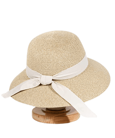 FURTALK Womens Beach Sun Straw Hat UV UPF50 Travel Foldable Brim Summer UV Hat at Amazon Women’s Clothing store