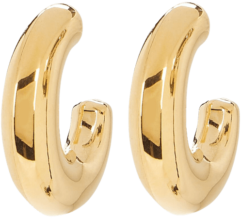 SHASHI Chubby Oval Hoop Earrings | INTERMIX®
