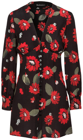 The Leekley Bellissima Long Sleeve Floral Mini Dress | Réalisation Par