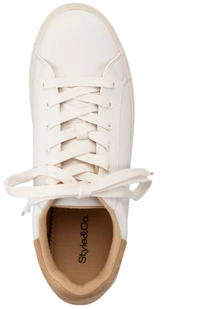 Style & Co Eboniee Lace-Up Low-Top Sneakers, Created for Macy's - Macy's