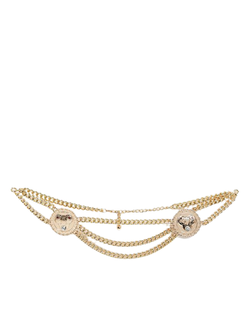ASOS DESIGN snake head waist and hip chain belt in gold | ASOS