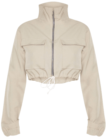 cropped jacket (beige)