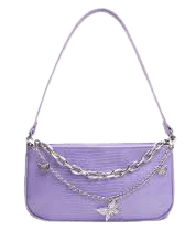 light purple butterfly purse