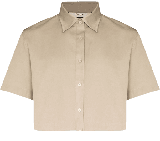 Elleme open-back Cropped Shirt - Farfetch
