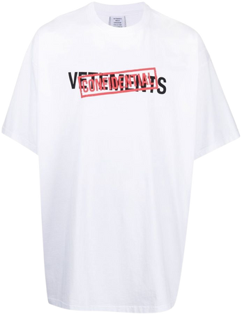 VETEMENTS Confidential logo-print T-shirt - Farfetch