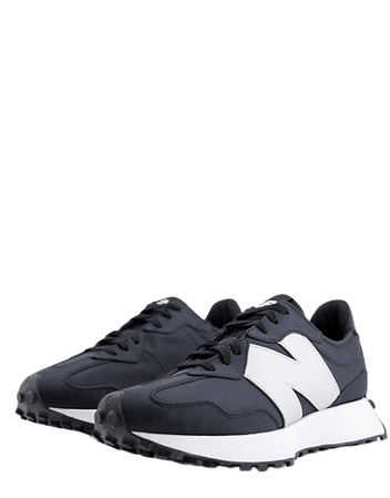 New Balance 327 sneakers in black and silver | ASOS