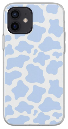 "blue cow print!" iPhone Case & Cover by victoriabr- | Redbubble