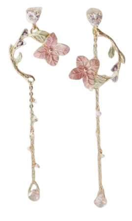 delicate flower earrings