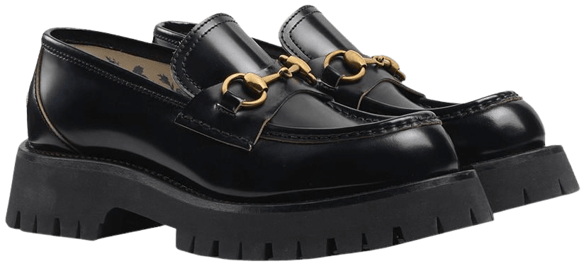 Gucci Leather lug sole loafers - FARFETCH