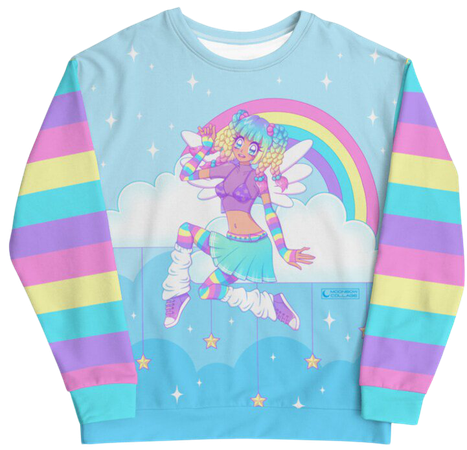 Decora Sweatshirt Rainbow Pastel Sweater Anime Manga Cute | Etsy UK