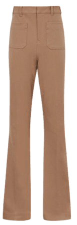 Sian Camel High Rise Skinny Flared Trousers – REISS