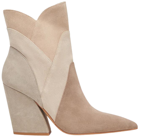 NEENA BOOTIES TAUPE MULTI SUEDE – Dolce Vita
