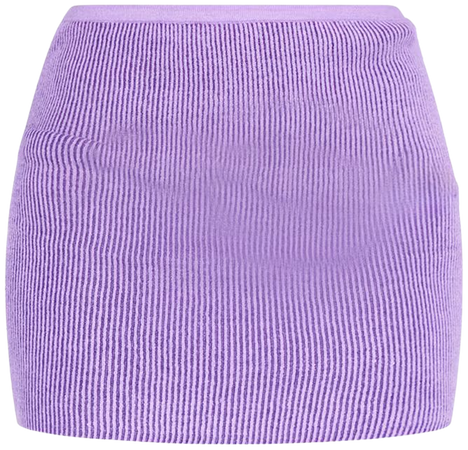 Purple Two Tone Mini Skirt | Knitwear | PrettyLittleThing USA