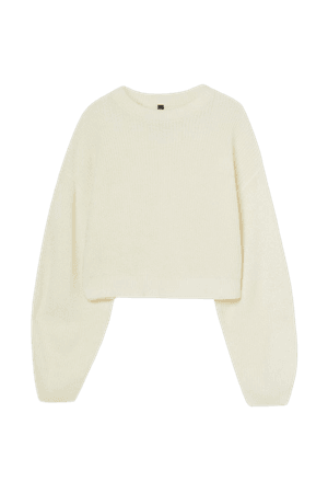 Rib-knit Sweater - Cream - Ladies | H&M US