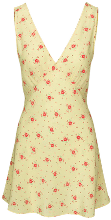 The Isabelli Verona | Yellow Floral Mini Dress | Réalisation Par