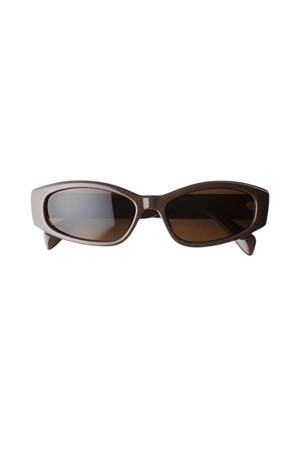 Slide Sunglasses - Dark Brown - Weekday WW