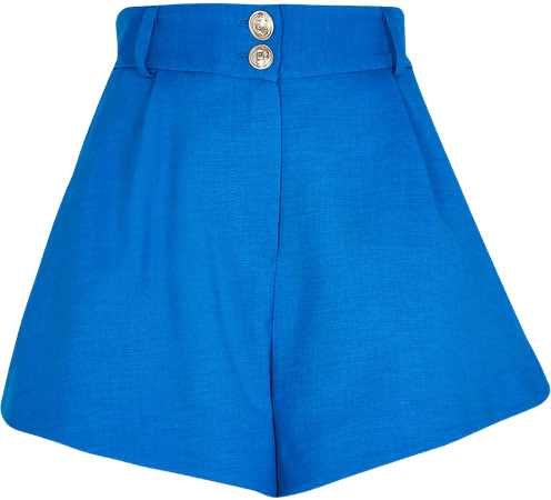 Blue structured shorts | River Island