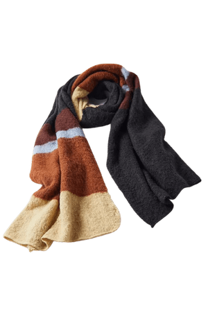 Stripe Pilled knit Scarf | Urban Outfitters