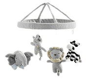 Knit Animal Crib Mobile | Pottery Barn Kids