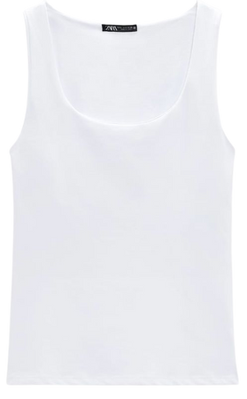 Zara tank top white