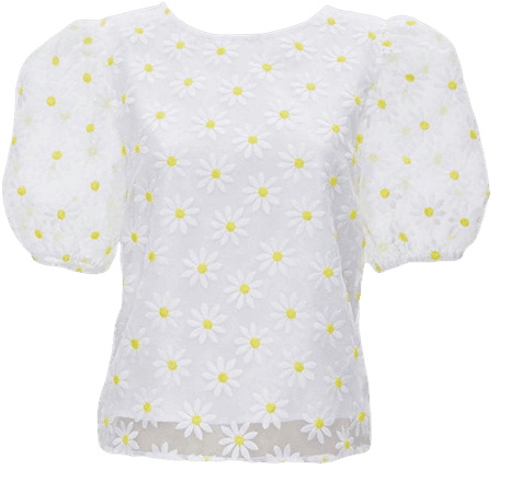 Daisy Puff-Sleeve Top | Forever 21