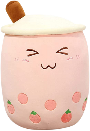 Amazon.com: 9.4 Inch Cartoon Bubble Milk Tea Plush Pillow, Cute Stuffed Boba Milk Tea Cup Plushies Doll Toy, Soft Kawaii Hugging Plush Toys Gifts for Kids(Pink) : Toys & Games