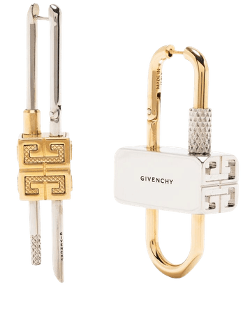 Givenchy Lock asymmetrical earrings - FARFETCH