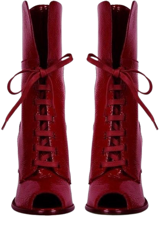 red boots shoes