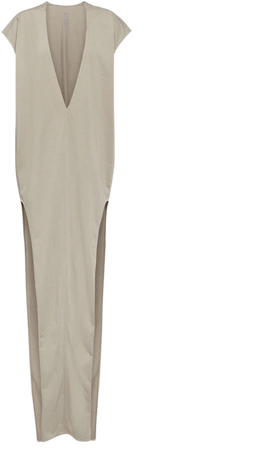 Arrowhead Cotton Maxi Dress in Multicoloured - Rick Owens | Mytheresa