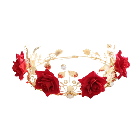 Vintage Wedding Bridal Floral Crown Flower Headband Red Rose Crown Tiara Leaf Headpiece Princess Queen Hair Accessories Vintage Prom Jewelry Bridal Hair Pins Bridal Hats From Weddinghelper, $26.11| Dhgate.Com