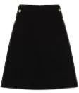 Petite Essential Techno Woven Skirt | Karen Millen