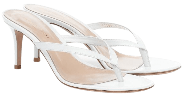 GIANVITO ROSSI White Calypso Sandals