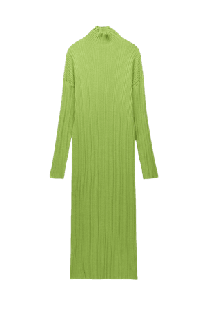 HIGH COLLAR KNIT DRESS | ZARA United States