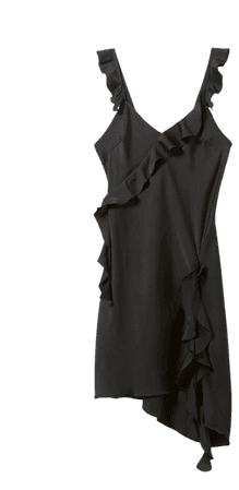 Wave Dress - Black - Weekday WW