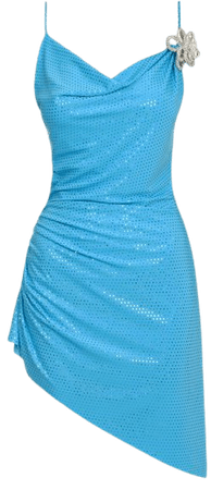Crystal-Embellished Glittered Satin Mini Dress By Mach & Mach | Moda Operandi