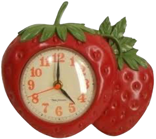 strawberry clock