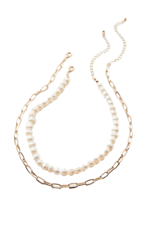 Freshwater Pearl Layer Necklace Set | Urban Outfitters
