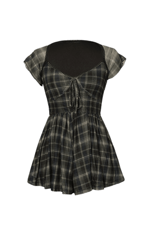 Light Weight Checkered Vintage Mini Dress – Micas