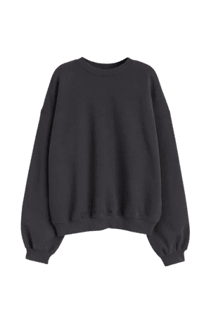 Oversized Sports Sweatshirt - Charcoal gray - Ladies | H&M US