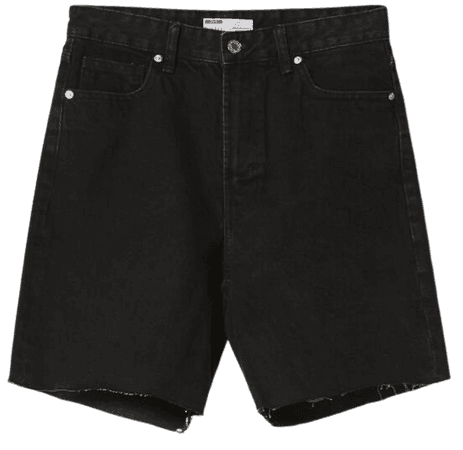Vintage denim shorts with rips - Denim - Woman | Bershka