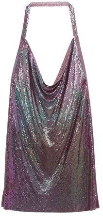 SHINY HALTER DRESS - Purples | ZARA United States