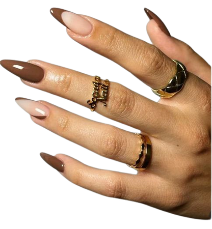 nails nude brown