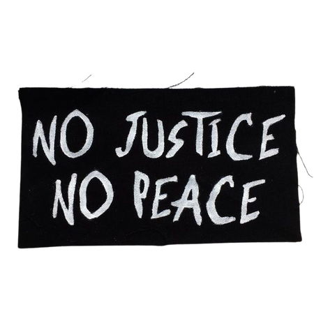 No Justice No Peace Punk Patch