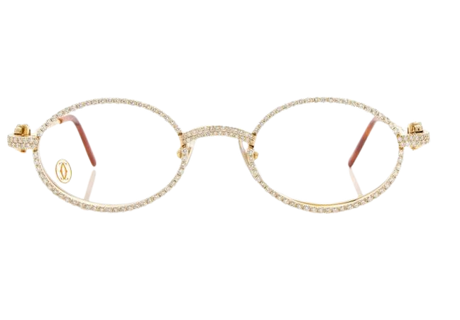 cartier iced out glasses
