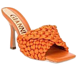Gianni Bini Caylor Patent Square Toe Sandals | Dillard's